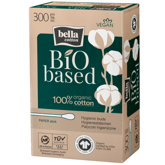 Papierowe patyczki Bella Cotton BIO BASED