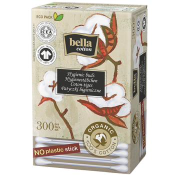 Bella Cotton BIO papírové vatové tyčinky