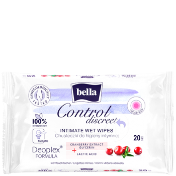 Bella Control Discreet chusteczki do higieny intymnej