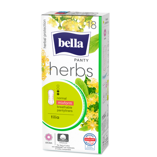 Wkładki Bella Herbs z kwiatem lipy normal