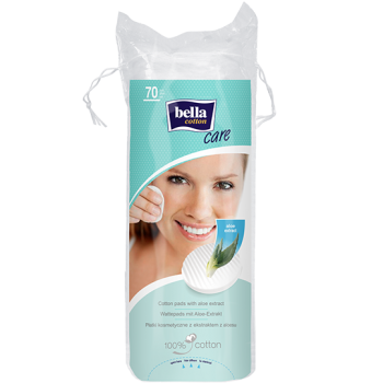 Bella Cotton Care kosmetické tampony s výtažkem z aloe vera