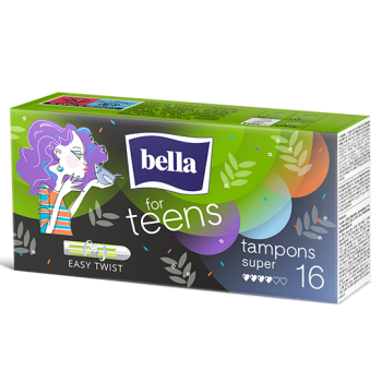 Tampony bella for teens super