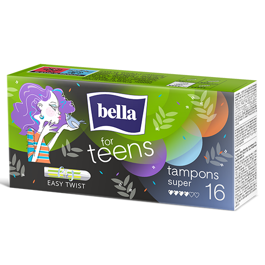 Tampony bella for teens super